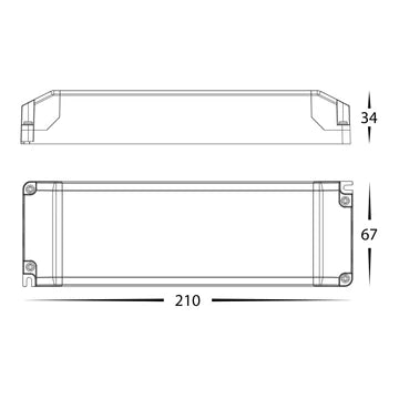 Havit HV9668-12V100W | HV9668-24V100W- 100w Triac Dimmable Indoor LED Driver