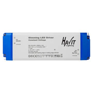 Havit HV9668 - 12V100W | HV9668 - 24V100W - 100w Triac Dimmable Indoor LED Driver - Mases LightingHavit Lighting