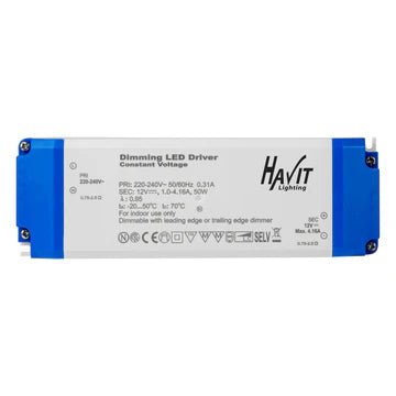 Havit HV9668 - 12V50W | HV9668 - 24V50W - 50w Triac Dimmable Indoor LED Driver - Mases LightingHavit Lighting