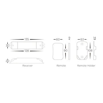 Havit LED Strip Light RGB Controller 12V / 24V White - HV9102 - SPI - 16S+M16S - Mases LightingHavit Lighting