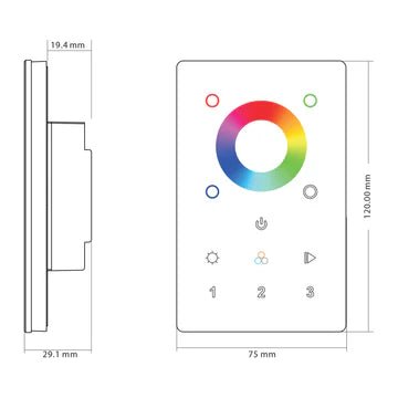 Havit LED Strip Touch Panel RGBC or RGBW - HV9101 - 2820 - Mases LightingHavit Lighting