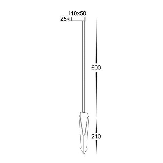 Havit Lindri Antique Brass LED Bollard Spike Light - HV1517T - AB - 24V - Mases LightingHavit Lighting