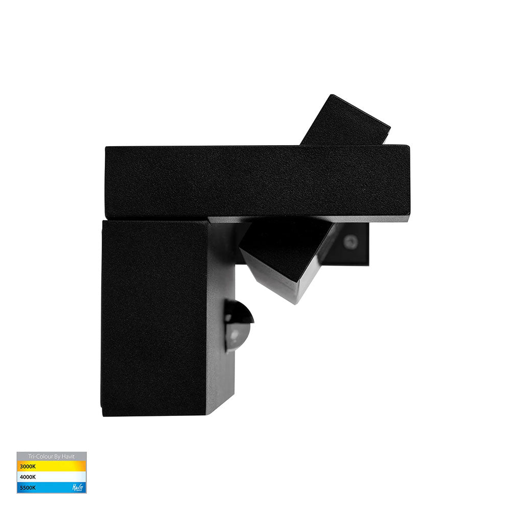 Havit Locu Aluminium Black Adjustable LED Floodlight 12w - 24w - 36w With or Without Sensor