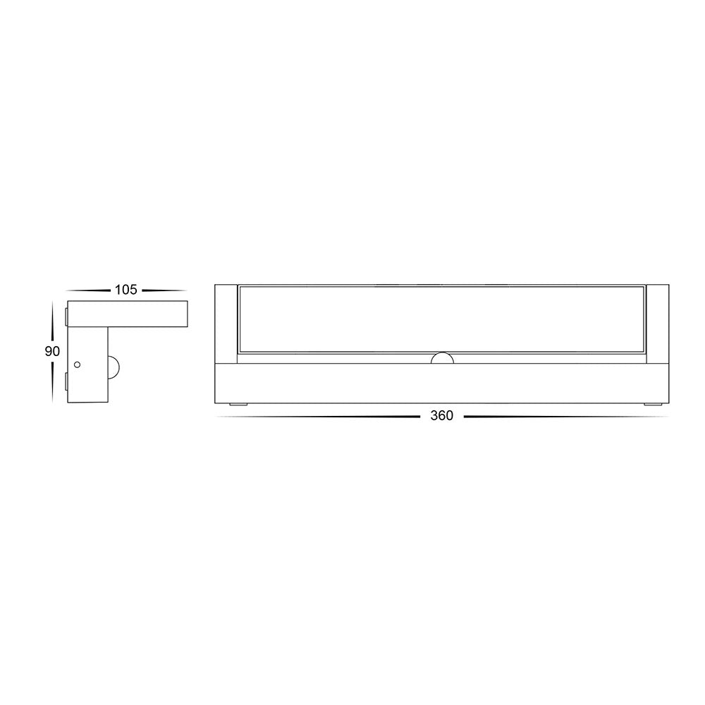 Havit Locu Aluminium Black Adjustable LED Floodlight 12w - 24w - 36w With or Without Sensor - Mases LightingHavit Lighting