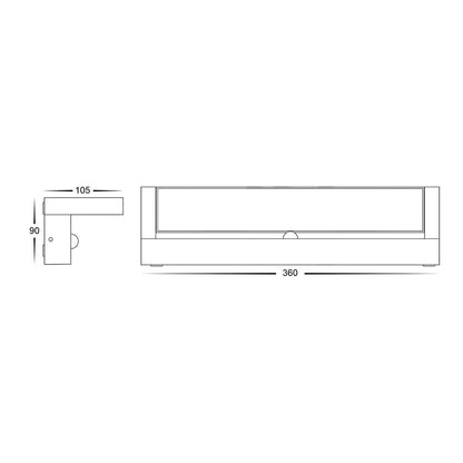 Havit Locu Aluminium Black Adjustable LED Floodlight 12w - 24w - 36w With or Without Sensor - Mases LightingHavit Lighting