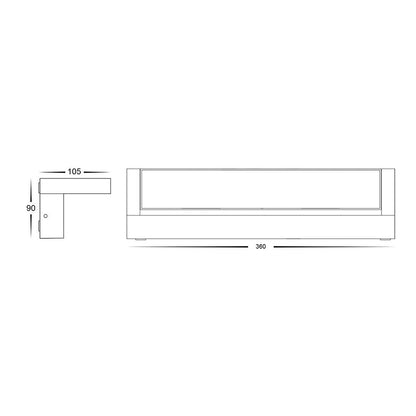 Havit Locu Aluminium Black Adjustable LED Floodlight 12w - 24w - 36w With or Without Sensor - Mases LightingHavit Lighting