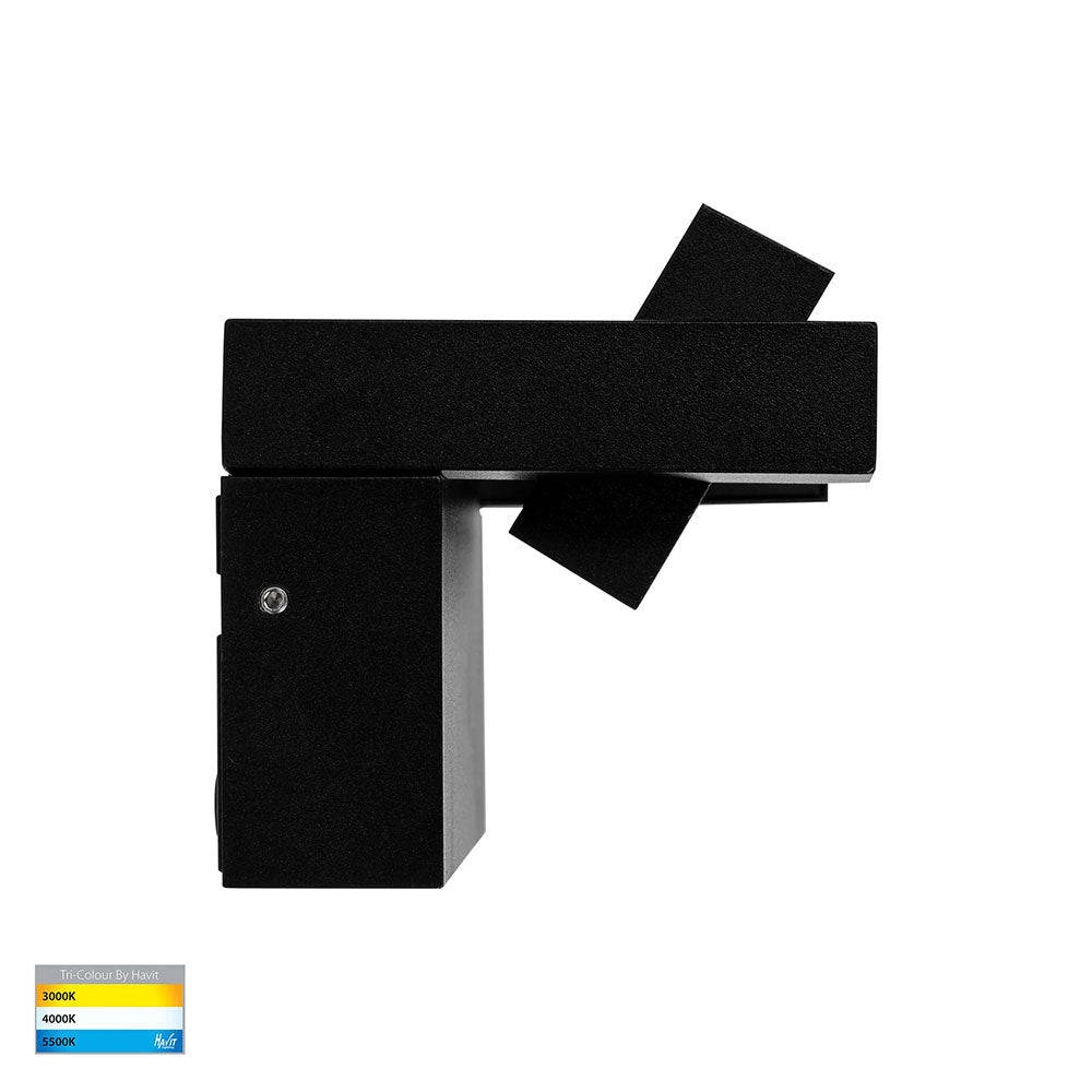 Havit Locu Aluminium Black Adjustable LED Floodlight 12w - 24w - 36w With or Without Sensor