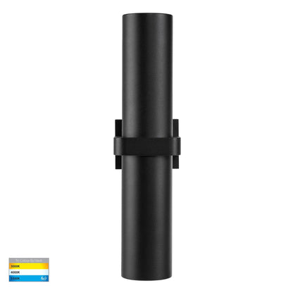 Havit Luz Sigle Black TRI Colour Up & Down Wall Pillar Lights - Mases LightingHavit Lighting