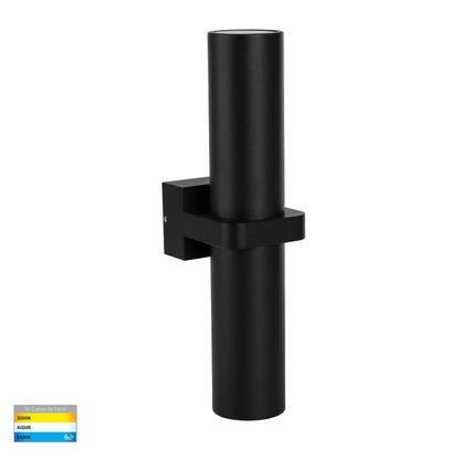 Havit Luz Sigle Black TRI Colour Up & Down Wall Pillar Lights - Mases LightingHavit Lighting