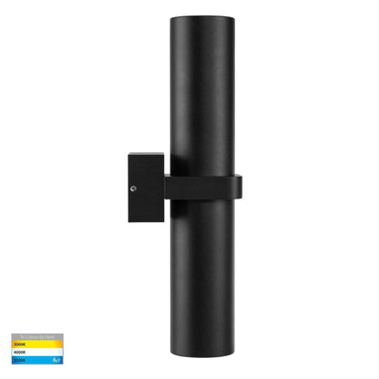 Havit Luz Sigle Black TRI Colour Up & Down Wall Pillar Lights - Mases LightingHavit Lighting