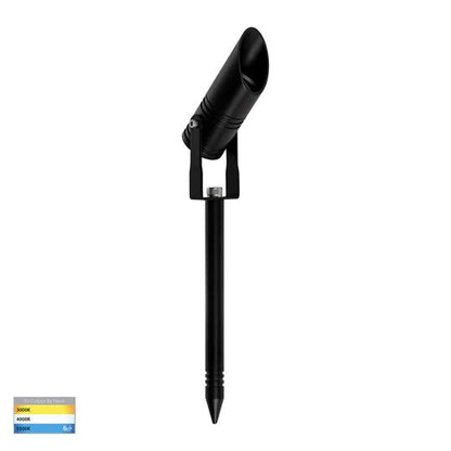 Havit Napa Aluminium Black 5w Garden Spike Spotlight - HV1445T - BLK - Mases LightingHavit Lighting