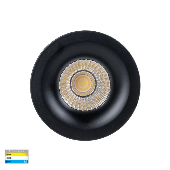 Havit Niche Round Recessed Downlight in Black or White - HV5703T - Mases LightingHavit Lighting