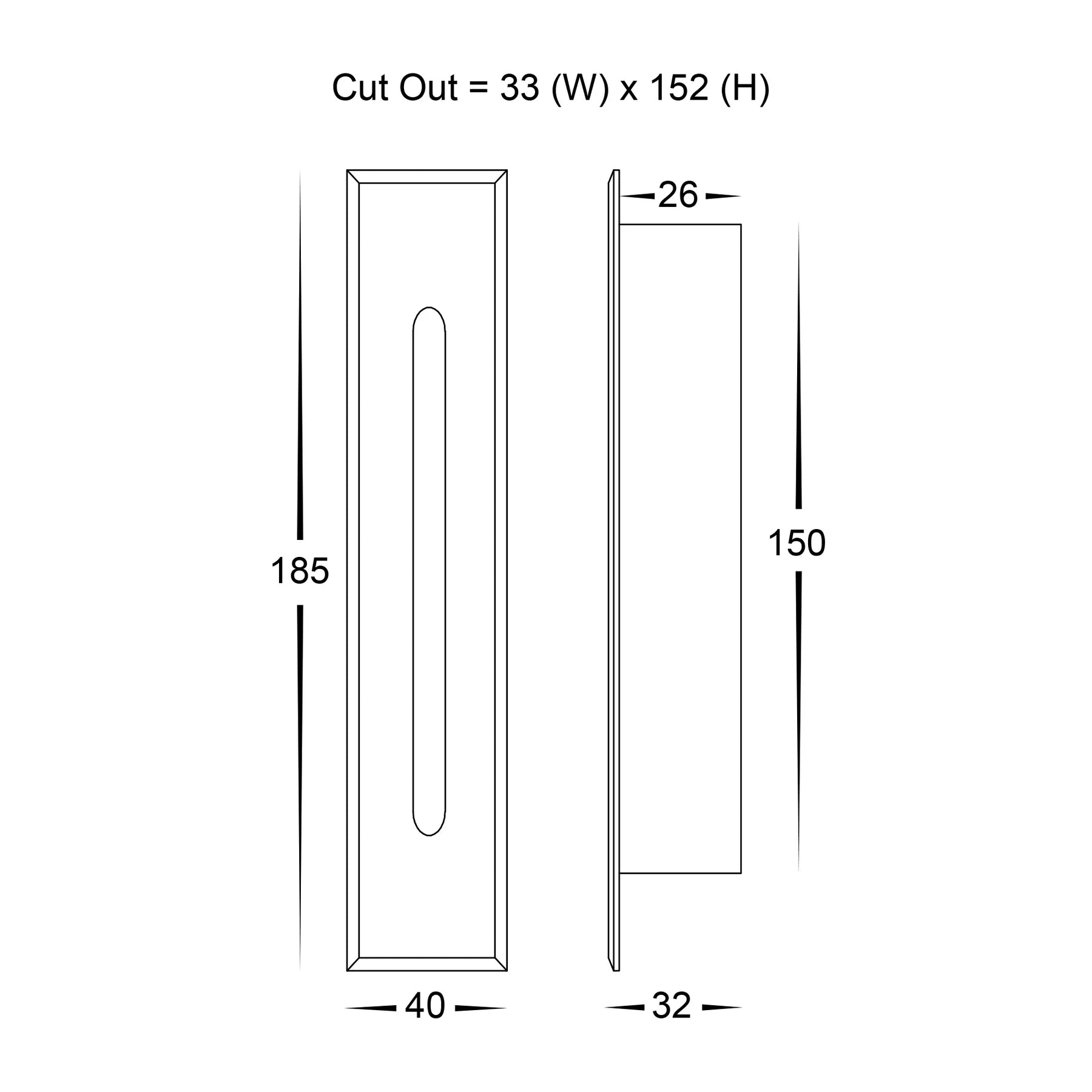 Havit PASO Black or White Recessed LED Step Light 240V AC or 12V - Mases LightingHavit Lighting