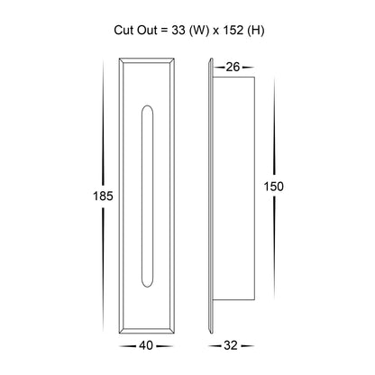 Havit PASO Black or White Recessed LED Step Light 240V AC or 12V - Mases LightingHavit Lighting