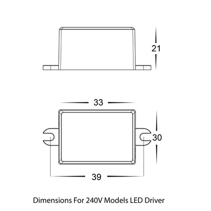 Havit PASO Black or White Recessed LED Step Light 240V AC or 12V - Mases LightingHavit Lighting