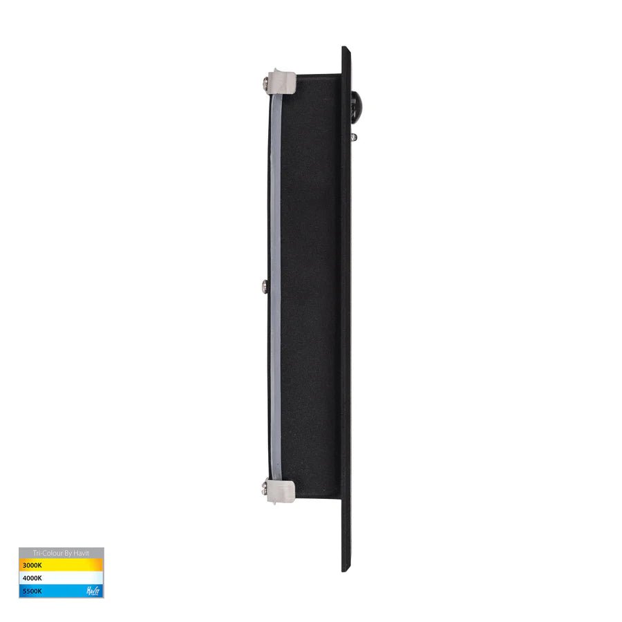 Havit Paso Recessed LED Step Light with Sensor in Black or White - Mases LightingHavit Lighting