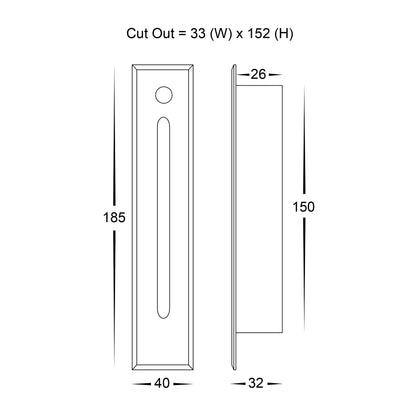 Havit Paso Recessed LED Step Light with Sensor in Black or White - Mases LightingHavit Lighting