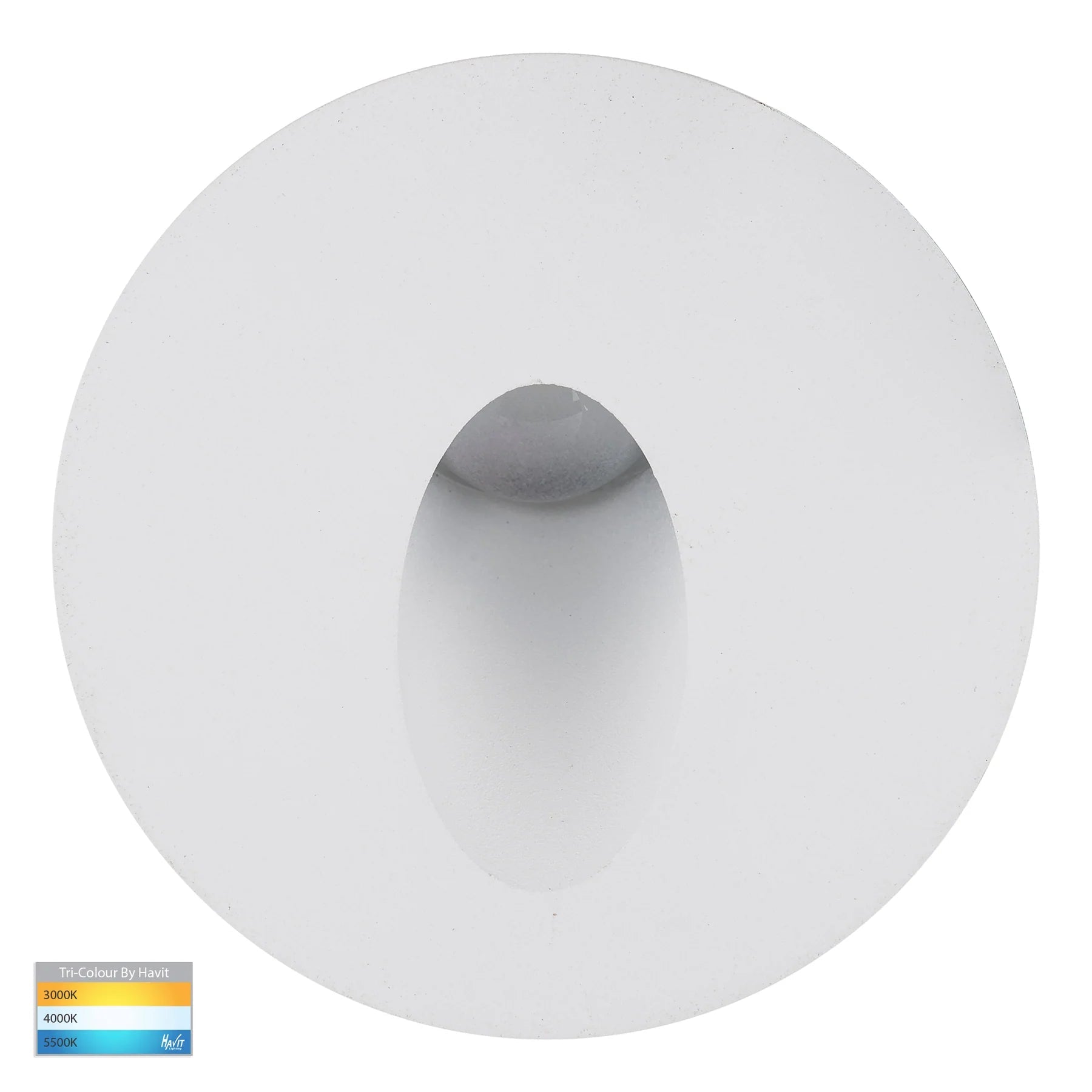 Havit Reces 76mm Round TRI Colour Recessed LED Step Light