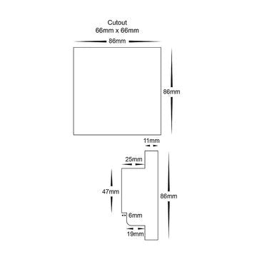 Havit RGBC or RGBW LED Strip Touch Panel Controller - HV9101-E4S