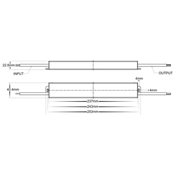 Havit Slimline Weatherproof LED Driver - HV9658-60WS