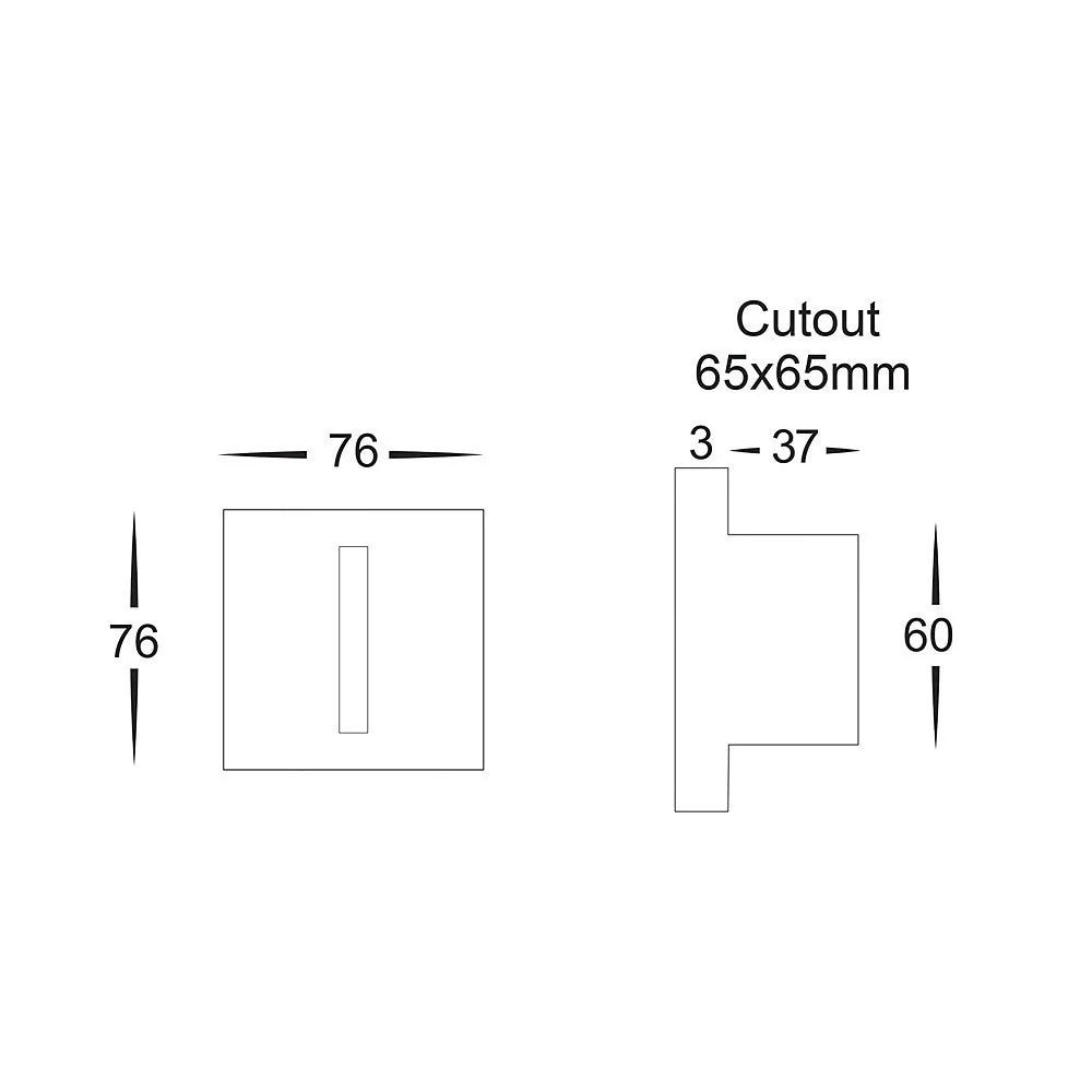 Havit SLOT Square Recessed LED Step Light 3000K or 5500K