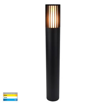 Havit Tenac Aluminium Black Tri Colour LED Bollard Light HV1693T - BLK - 240V - Mases LightingHavit Lighting