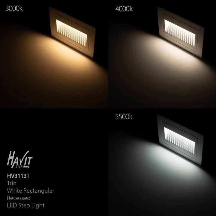 Havit Trin Rectangular Recessed LED Step Light 12V 240V - Mases LightingHavit Lighting