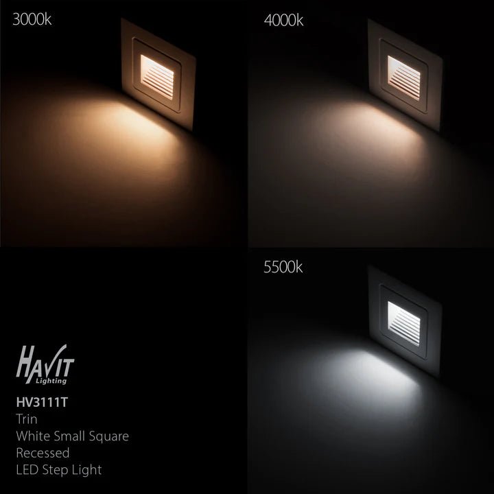 Havit Trin Small Square Recessed LED Step Light 12V - Mases LightingHavit Lighting