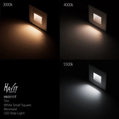 Havit Trin Small Square Recessed LED Step Light 12V - Mases LightingHavit Lighting