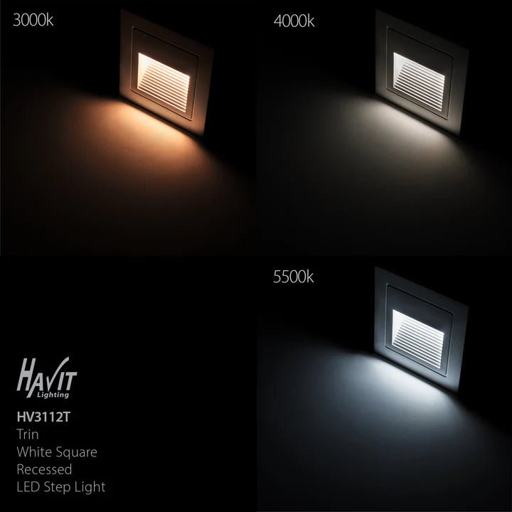 Havit Trin Square Recessed LED Step Light 12V 240V - Mases LightingHavit Lighting