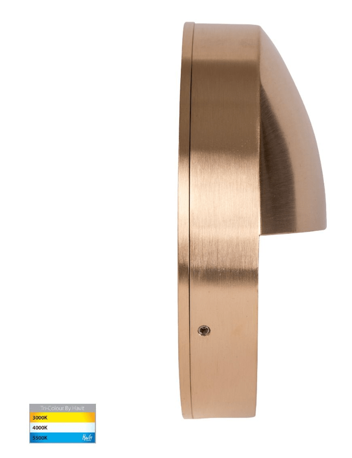 Havit Veko 10W Solid Brass Step Lights with Eyelid - HV2929T - BR - 240V - Mases LightingHavit Lighting