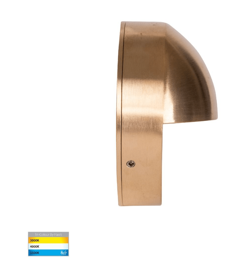Havit Veko Solid 6W Brass Step Lights with Eyelid - HV2928T - BR - 240V - Mases LightingHavit Lighting