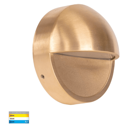 Havit Veko Solid 6W Brass Step Lights with Eyelid - HV2928T - BR - 240V - Mases LightingHavit Lighting
