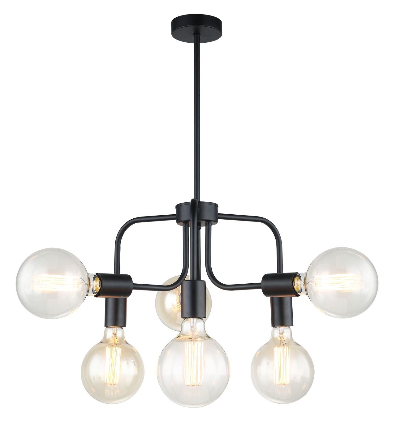 HEXA interior Modern Abstract Pendant Light 6xE27 in Black or Gold