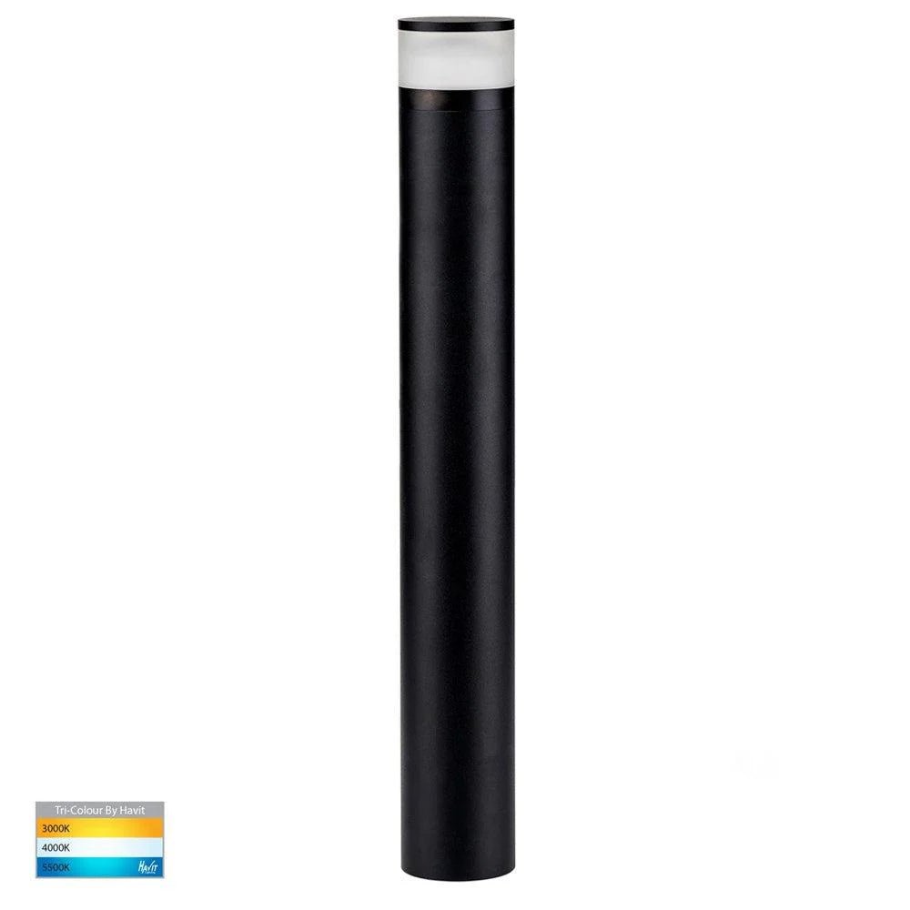 Highlite LED Bollard Light 24v CCT Black in Small/Large Havit Lighting - HV1625T, HV1626T - 24V - Mases LightingHavit Lighting