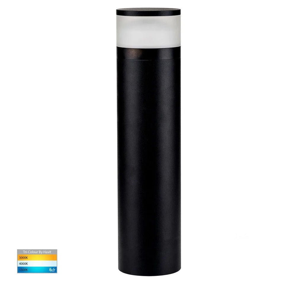 Highlite LED Bollard Light 24v CCT Black in Small/Large Havit Lighting - HV1625T, HV1626T - 24V - Mases LightingHavit Lighting