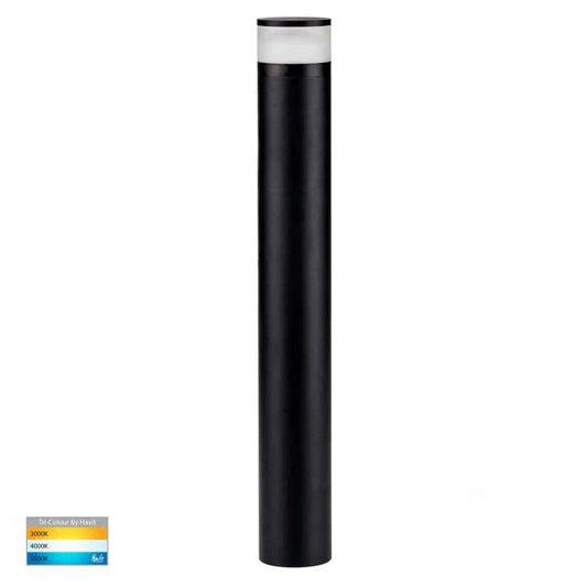 Highlite LED Bollard Light CCT Black Round in Small/Large Havit Lighting - HV1625T, HV1626T - Mases LightingHavit Lighting