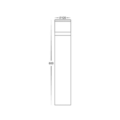 Highlite LED Bollard Light CCT Black Round in Small/Large Havit Lighting - HV1625T, HV1626T - Mases LightingHavit Lighting