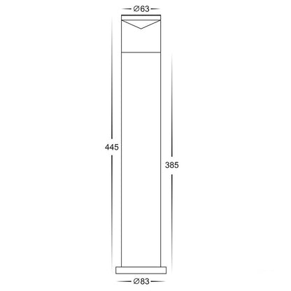 Highlite LED Bollard Light CCT in White Havit Lighting - HV1601T - WHT, HV1602T - WHT - Mases LightingHavit Lighting