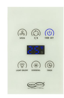 Hunter Pacific New Image DC Ceiling Fan with CCT Led Light, Remote and Wall Control in Black 52"