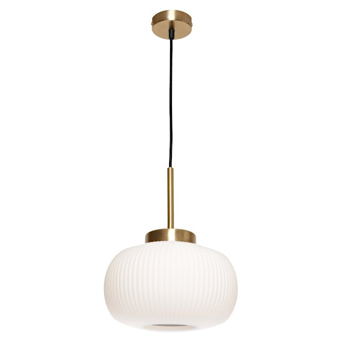 Hutton 1 Light Pendant Black or Gold