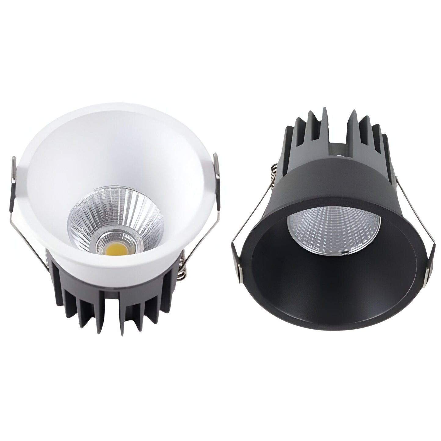INFINITE 220 12W trimless LED downlight in white, 90mm cut-out — tri-colour, cast aluminium | Lighting Creations