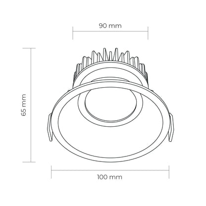 Infinite 225 LED Downlight 12W | Lighting Creations - Mases LightingLighting Creations