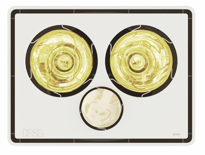 IXL Tastic Vivid 3 in 1 - Bathroom Heater, Exhaust Fan & Light - Mases LightingIXL