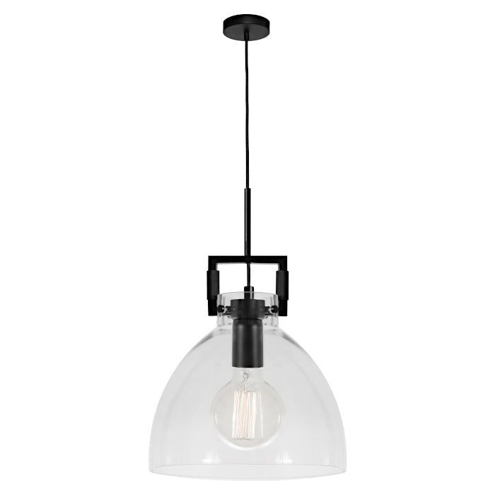 Jean 1 Light Pendant Black or Gold - Mases LightingCougar Lighting