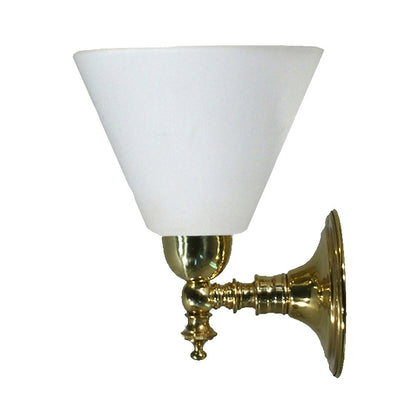 KOSCINA 1 Light Clear or Frost Glass Wall Light - Chrome or Brass - Mases LightingLode Lighting