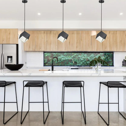 KUBO Glass Pendant Light in Gold or Black | Lighting Creations - Mases LightingLighting Creations