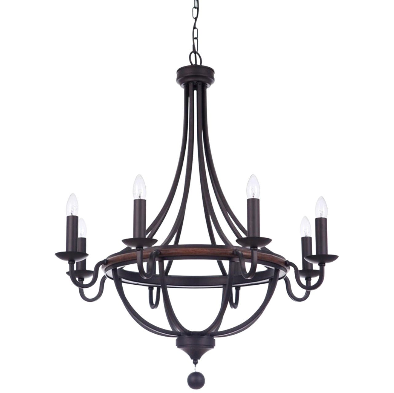 LAKEWOOD 3 or 5 or 8 Light Bronze Pendant Light - Mases LightingLode Lighting