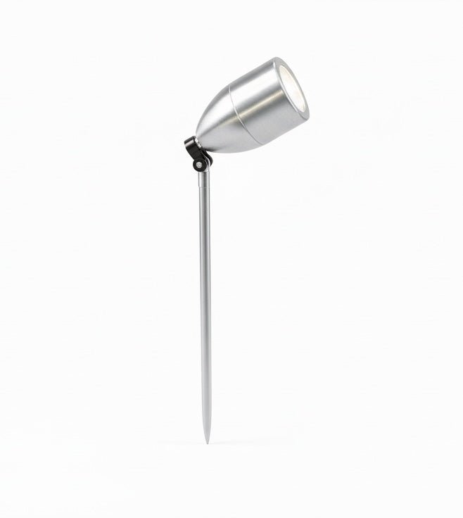 LC1487C Titanium Aluminium Adjustable Garden Spike Light 12v 7w - Mases LightingLighting Creations