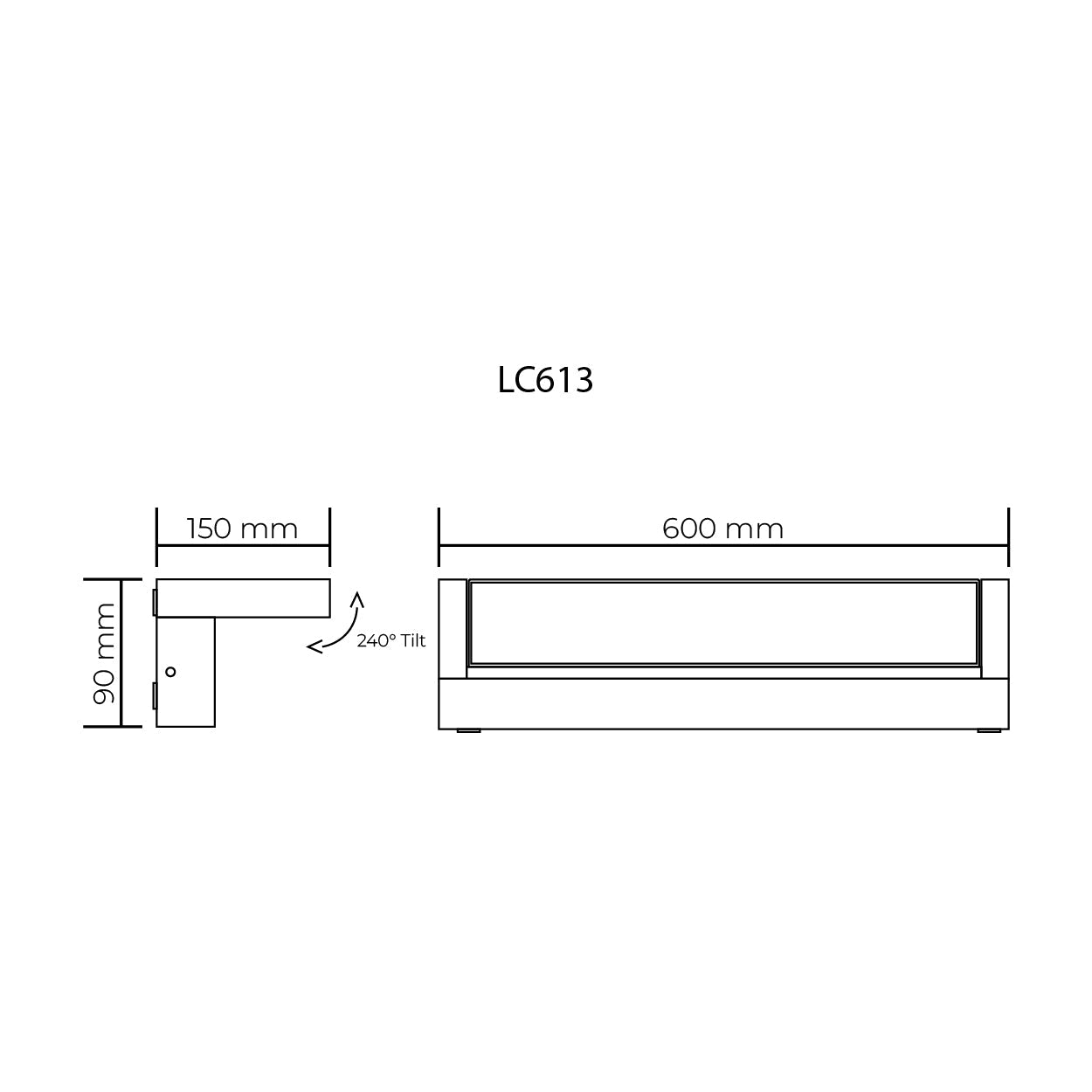 LC600 Adjustable LED Floodlight Series With or Without Sensor by Lighting Creations